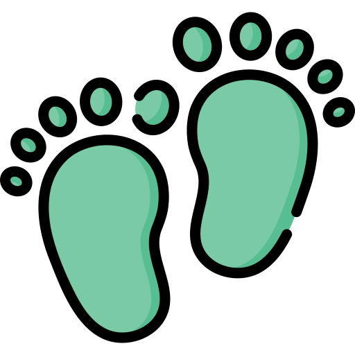 icon of baby feet 