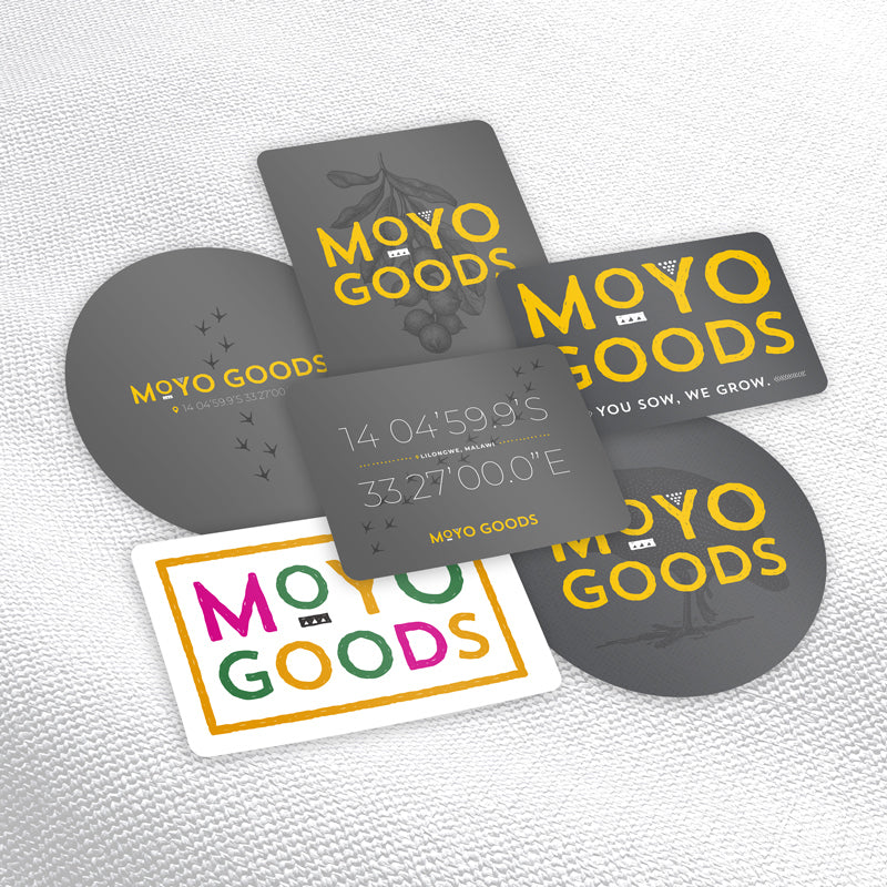Assortment of moyo goods stickers 5 pack
